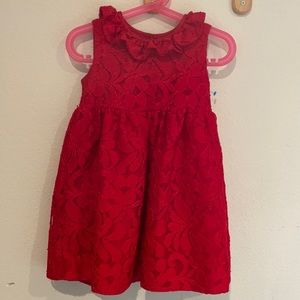 WONDER NATION red lace holiday dress